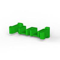 AMP Connectors - TE Connectivity 1376394-1 ອຸປະກອນເສີມ 5MM PWER KEY D/L PLATE ສີຂຽວ