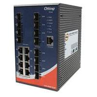 ORing IGS-R9812GP ອຸປະກອນສະຫນັບສະຫນູນ Ethernet ທີ່ຈັດການໄດ້ 20-port layer3 switch; 8GE + 12 100/1000 SFP socket