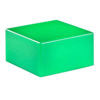 NKK Switches AT4059F ຝາສີຂຽວກະດູກແກ້ວສີຟ້າຮູບສີ່ແກ້ວ .472" SQ