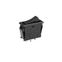 NKK Switches CWT12AAS1/U ສະຫນັບສະຫນູນ Rocker SPDT ON-ON ສີດຳ 6A ຂາຍບົດ SOLDER LUG UL MARK