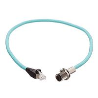 Molex 1300540020 ເຄື່ອງສາຍ Ethernet / ເຄື່ອງສາຍເຄືອກຂ່າຍ ULTRA-LOCK D-CODE M12 TO RJ45 0.5M