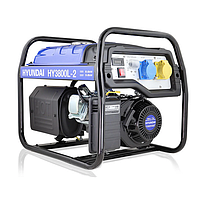 Hyundai HY3800L-2 Petrol Site ເປີດເຄື່ອງກໍາເນີດໄຟຟ້າທີ່ມີການເລີ່ມຕົ້ນ Recoil (4kVA, 3.2/3200kW/w)