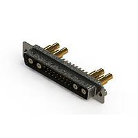 EDAC 627-21W4622-7T2 ຕົວເຊື່ອມຕໍ່ Mixed Contact D-Sub Connectors Vertical Combo Dsub