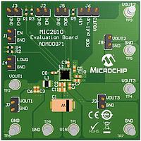 Microchip Technology ADM00871 ບອດປະເມີນ PMIC ພິເສດ MIC2810 ຈຳນວນຜົນອອກ 3 ຂອງການຈັດການພະລັງງານ