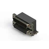 EDAC 663-025-664-042 ຕູ້ສະຫນອງ Dual Port D-Sub ມຸມຂວາ ຕູ້ສະຫນອງ Dual Port D-Sub