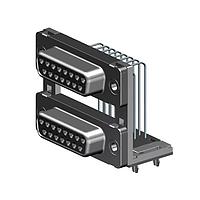 Molex / FCT 173114-1002 ຕໍ່ຕໍ່ພອດ D-Sub ຄອນເນັກເຕີ FCT DPORT 15 RCPT / 15 RCPT