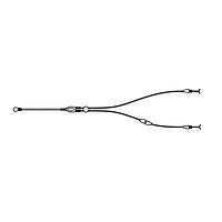 Knowles TC-32349-000 Audio Cable Rubber earphone cable w/1-button mic