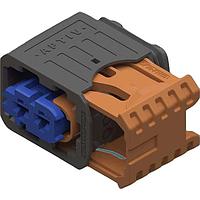 Aptiv 33253563 ຕົວເຊື່ອມ 2 ທາງ F 2.8 CTCS XP Connector ສີດຳ