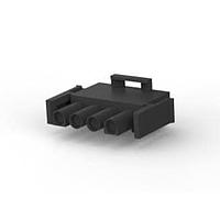 AMP Connectors - TE Connectivity 1-480702-9 ກອງປະກອບປລັກ PLUG HOUSE 4 POS BLACK UL94V-2