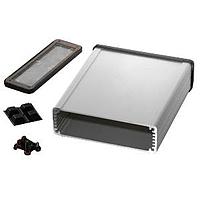 Hammond Manufacturing 1457L1201E EMI/RFI ປ້ອງກັນ EMI/RFI, ບໍ່ມີ Flange 4.73x4.09x1.26" ຊັດເຈນ