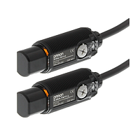 OMRON E3RA-TN11 2M ເຊັນເຊີ Photoelectric ທີ່ມີເຄື່ອງຂະຫຍາຍສຽງໃນຕົວ (0-15000 mm, through-beam, nhựa, NPN)