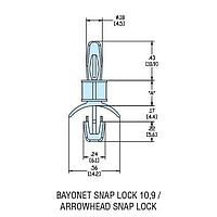 Heyco 10119 ການສະຫນັບສະຫນູນ PCB HLSP6-04 NATURAL NYL PCB Support