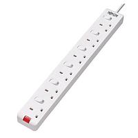 Tripp Lite PS6B35W ສາຍປະຕູຈອດພະລັງງານ Tripp Lite Power Strip 6-Outlet British BS1363A Individually Switched 13A