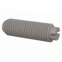 Essentra Components 012528S075 ຊຸດສະກຣູ Set Screw, ຫົວສະລອດ Slotted Head, ການດັບກະດູກ 1/4-28 Thread, ຄວາມຍາວ 3/4 Lg
