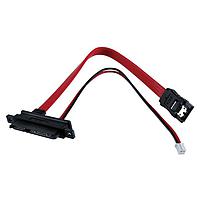IEI Technology 32801-000201-300-RS ເສັ້ນສາຍພິເສດ SATA CABLE;;3;150MM;26AWG;SATA 7+15P FEMALE 180;SATA 7P FEMALE 180+LOCK;JST PHR-2 P=2.0;;ONE PCS PKG W/ LABEL;;;;Wins Precision;RoHS