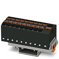 PHOENIX CONTACT 3273650 ບລັອກຕໍ່ສາຍບົດບັນທຶກ DIN Rail PTFIX 10/18X4-NS35 BK