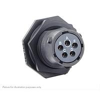 Eaton Souriau-Sunbank UTSX714D5SX32 ຮັບກະປ່ອງ Jam nut receptacle ແລະກຣິບຢືດຢຸດ, ບໍ່ມີພາກຫຼັງ, ມີຕິດຕໍ່ PCB ຍິງ 5 ຕົວ, IP68/69K ໃນສະພາບບໍ່ໄດ້ຕິດກັນ, ການລະບຸລະຫັດ X