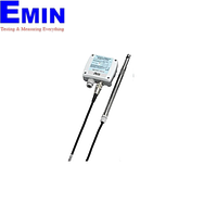 Senseca HD29371TC310 ເຄື່ອງສົ່ງຄວາມໄວອາກາດ, ອຸນຫະພູມແລະຄວາມຊຸ່ມຊື່ນທີ່ກ່ຽວຂ້ອງ (4-20mA, 0.05 -20m/s, -10~ 60 °C, 0-100% RH, sensor 570mm, 10m cable)