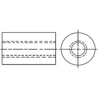 Eagle Plastic Devices 561-TSP7 ຮອງ RND 1/4X3/8 6-32