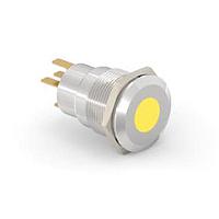 Alcoswitch - TE Connectivity 3-2213765-0 ປຸ່ມກົດສະຫນອງ AV19 SPL 0.4VA SPOT LED ເຫຼືອງ 12V