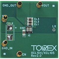 Torex Semiconductor XCL105D331H2-EVB-01 ບອດປະເມີນ 1.4A, ອິນດັກເຕີມີໃນ "micro DCDC" ເຄື່ອງແປງເພີ່ມແຮງ