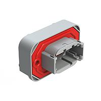 Amphenol SINE Systems ATM13-08PA-BM03 8-ທາງ RA Flng Mnt PCB Rcpt 8POS ສີເຫຼືອງ Tin Cont A