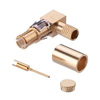 Harwin M80-319 ຕິດຕໍ່ MALE COAX CRIMP 90 DEGREE 2.7MM