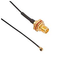 Amphenol RF 336313-12-0200 ການປະກອບສາຍ RF SMA BH Jk-AMC Plg ສາຍ 1.13mm, 200 mm