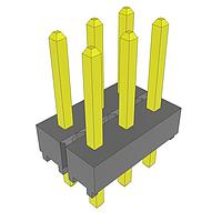 Samtec HTSW-102-07-G-T ພິນເຮດເດີຮສູງອຸນຫະພູມສາມາດທຳງານໄດ້ບົດບັນທຸກ PCB, 0.100" pitch