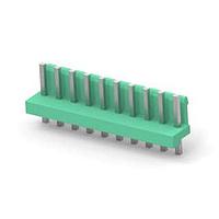 AMP Connectors - TE Connectivity 6-1123723-0 ຮອດເດີແລະກອງສາຍສະບັບ 3.96 EP HDR ASSY 10P(ສີຂຽວ)