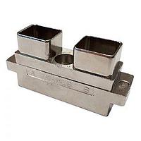 Amphenol Air LB France SIM2B41K ຕູ້ຕໍ່ເຊື່ອມແບບມົດູລາ - ຕູ້ຮັບສົດຊື່ງດັບດັ່ງມາດຕະຖານກະແຈກຕົວເລືອກບ້ານ 2 ມົດູລ ປະກອບດ້ວຍການປົກກັນສີດີດສະຫວ່າງນິເຄວລທີ່ສະຫວ່າງ ບໍ່ມີການປະຈຸບັນທິພາບ