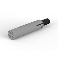 AMP Connectors - TE Connectivity 293411-3 ປະຕູການເຊື່ອມຕໍ່ Socket Connector 4 POS LO VOLT REC CONN GRY