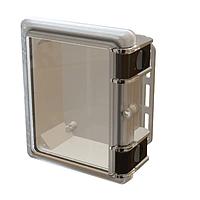 Serpac I142HL,TCBG ກຸບປະຕູບັງກັບ HINGED LATCH CABINET & JUNCTION BOX ຊັດເຈນ/ສີເທົາ (9.7 x 8.2 x 4.3 ນິ້ວ)