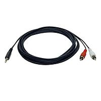 Tripp Lite P314-006 ເຄວັບອແດບເຕີ 3.5mm MINI M/2XRCA M Y SPLITTER - 6'