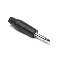 Amphenol Audio JM2PB ຕົວເຊື່ອມໂທລະສັບ 1/4"PLSTC BKSHELL ສີດຳສິ້ນສຸດ