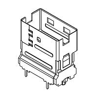 Amphenol Commercial Products U10DH3832102T Receptacles SlimSAS V/T X4 15U" Gold plating, Latch pin outside, Latch pin length=1.5mm, 12G, T&R packing