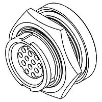 CONXALL W4282-10SG-3ES ຕົວເຊື່ອມ MU WR PNL 10#20 SKT SOLDER