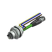 Amphenol CONEC 57-02398 ເຄື່ອງສາຍ Ethernet / ເຄື່ອງສາຍເຄືອກເຄືອກ ENP-17-1-FSH2PBU2PEDST4-45S-RS8.33-2/2/G6/150/034