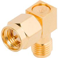 Amphenol SV Microwave 2994-6602 ຕົວແປ RF - ຊຸດ In Series SMA F ເປັນ M Adapter, R/A
