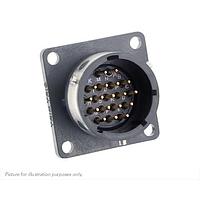 Eaton Souriau-Sunbank UTGX014E18P ຮັບສິນສ່ວນ Receptacles Square flange receptacle, ບໍ່ມີ backshell, ມີ 18 ຕໍ່ສົ່ງຊ່ອງຊອດຜູ້ຊາຍ, IP68/69K ໃນສະພາບບໍ່ໄດ້ຕໍ່ກັນ