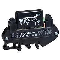 Sensata Technologies - Crydom DRA1-MCX380D5 ອິນດິເຄເຕີ DIN Mt 380 VAC/5A ອອກ 4-15 VDC ເຂົ້າ
