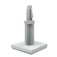 Essentra Components LCBSB-9-01A-RT Snap Lock CB Spt,Adh Mnt,Natural,9/16 in Spc