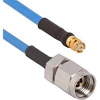 Amphenol SV Microwave 7012-1285 ການປະກອບສາຍ RF SMP F - 2.92mm M C/A ສໍາລັບ .085 Cbl OAL 24"
