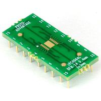 Chip Quik IPC0084C ອາແດບເຕີ DFN-14 ເປັນ DIP-18 SMT Adapter (0.4 mm pitch, 3.0 x 3.0 mm body) Compact Series