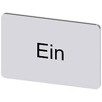 SIEMENS 3SU19000AD810AB0 ປ້າຍປ້າຍປະກັບ, Ein INSCR. LABEL, SILVER 17.5 X 27MM, EIN