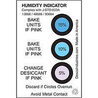 Desco 13868 ຜະລິດຕະພັນຄວບຄຸມປ້ອງກັນສະຕາຕິກ HUMIDITY IND CARDS 2X3" 125PC/CAN