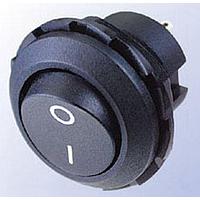 Shin Chin R13-130A-05-BB2 ສະຫນັບສະຫນູນ Rocker SPST ປິດ-ເປີດ ສີດຳ