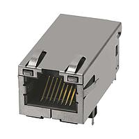 Bel Fuse 2250886-1 ຕູ້ແຈັກແມ່ເລັດ MagJack ຕໍ່ຕ່າງ 1X1 10G 4PPoE 100W -40 ຫາ 85C GY/GY ໄຟ LED