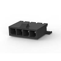 AMP Connectors - TE Connectivity 2-1445050-4 ຫົວຂໍ້ HDR VERT 4 POS TIN SINGLE ROW