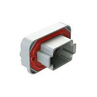 Amphenol SINE Systems AT13-08PA-BM02 ຕົວເຊື່ອມ RA Flng Mnt PCB Rcpt 8POS Gry Gld Cont A